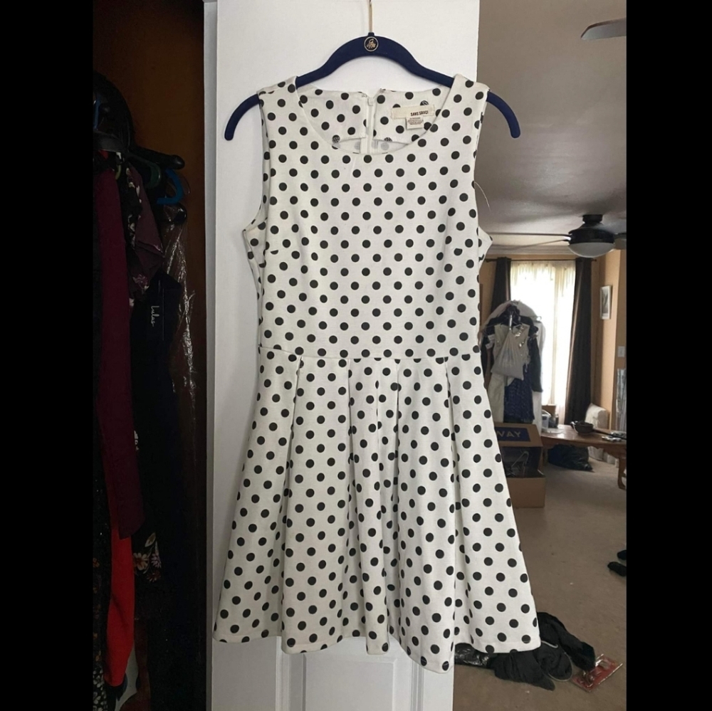 White Polka Dot Dress